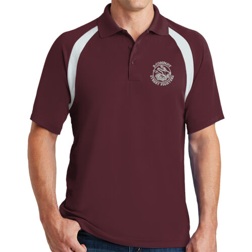 B-Co Dry Zone Colorblock Raglan Polo Thumbnail